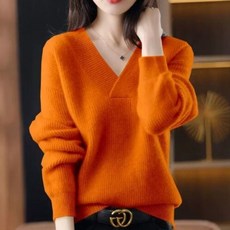 [쉬즈본] 히츠브이넥니트 보들 브이넥 니트 컬러풀 상의