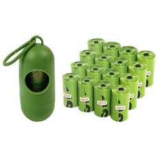 라이프솔루션 반려동물 펫 리필형 배변봉투 강아지 산책 디스펜서 케이스, 64개, 15개입