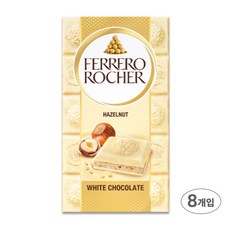 페레로로쉐 화이트 초콜릿 바 90g x 8개입 발렌타인데이 수능 선물, 8개