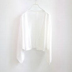 라플로라 여름 린넨 크롭 볼레로 가디건