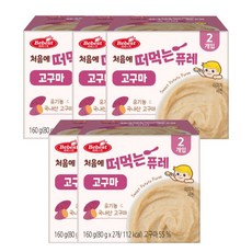 베베스트 처음에 떠먹는 퓨레, 고구마, 160g, 5개