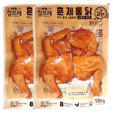참프레 훈제통닭 550g, 2개