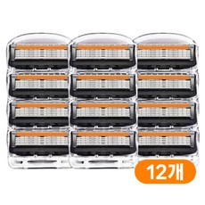 조이제이 신형 5중 면도날 질레트 프로글라이드 퓨전 호환, 4개입, 3세트