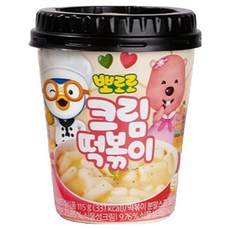 뽀로로 크림 떡볶이 115g (무료배송), 4개