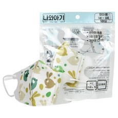 나와아기 유아 마스크(10입) 초소형 돌아기 베이비, 10개입, 1개, 토끼