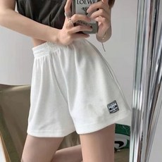 Ladyshare 韓版寬鬆高腰休閒運動短褲 舒適透氣 顯瘦百搭