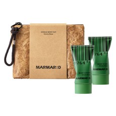 MARMAR D Nomad 身體套組 沐浴乳 + 身體乳 + 收納包組合 綠玫瑰, 1套