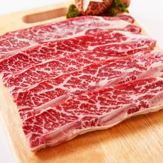 (6 7 8 꽃갈비) LA갈비 지방 완벽 손질 미국산 초이스 등급, 1kg, 2개