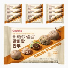 굽네 닭가슴살 갈비맛 만두 180g, 10개