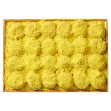 하람떡방 당일생산 100% 찹쌀 전통 호박 인절미 개별포장 떡 카스테라가루 포함, 1개, 1kg