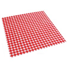 샌드위치포장지 레드체크유산지 O3030 (코팅), 1세트, 50개