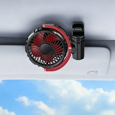 차량용 뒷좌석 전용 미니USB 선풍기, 블랙, 1개
