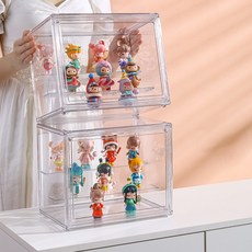 1미터 투명 아크릴 케이스 가방 피규어 보관함 장식장, 2개
