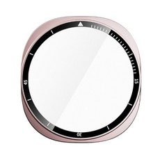 오르몽트 갤럭시워치8 PC강화유리 풀커버 베젤 올인원 40mm 44mm 호환 보호커버 보호케이스 초경량, 로즈골드