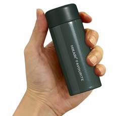 히카리 미니 텀블러 소형 120ml 150ml 보온 보냉 스텐 보냉병, 히카리 카키, 1개