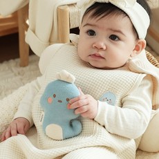 마롤로뜨 아기 딸랑이 애착인형 뱀띠 꼬물이 출산선물, 블루_꼬물이 딸랑이, 1개
