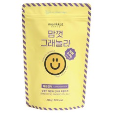 맘껏푸드랩 비건 저당 레몬진저 그래놀라210g, 1개, 210g