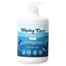 웨일리케어 어린이 온가족 샴푸 워시 키즈 올인원 약산성 대용량 바디워시 베이비파우더향 1000ml 단품, 1개