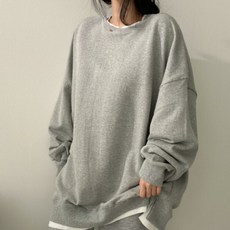 에쉬울프 오버핏 레이어드 맨투맨