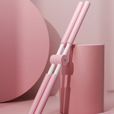 STAM 요가 밸런스바 바른자세 밸런스 십자 스트레칭봉, 핑크, 1개