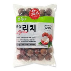 [씨기프트]냉동 리치 1kg 과일 주스 음료 스무디 디저트 뷔페, 냉동리치 1kg, 1개