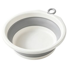 SHE-U 다용도 접이식 대야 세수 욕실 소 중 대, 그레이 대, 1개 그레이 대, 1개