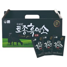 [웰스앤헬스]국내산 토종 흑염소진액 자연방목 흑염소 엑기스 보약 기력회복 건강즙 (추가 5포증정), 70ml, 30개