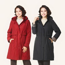마담엘레강스 하노버 패딩 트렌치 코트 중년여성 겨울 아우터 엄마옷 엄마아우터 중장년 중년여성 빅사이즈 겨울잠바 겨울점퍼 겨울하프코트 겨울 패딩