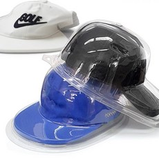 PVC 골프 모자케이스 볼캡 스냅백 투명커버 매장전시 정리보관 오염방지 변형방지 야구모자