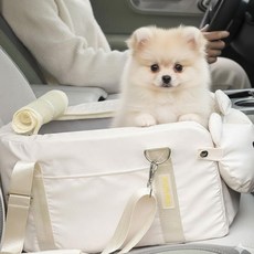 해피조슈아 강아지 이동가방 카시트, 1개, 베이지