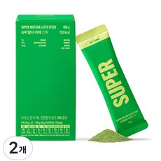 슈퍼말차 라떼 스틱, 2개, 8개입, 20g