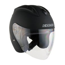 KOMO 코모 668 오픈페이스 오토바이 헬멧, MATT BLACK