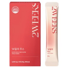 팁스헬시 14일의주스 진한 레드주스 지중해 클렌즈 레드비트 석류 크랜베리 양배추 과채밸런스, 1개, 14회분