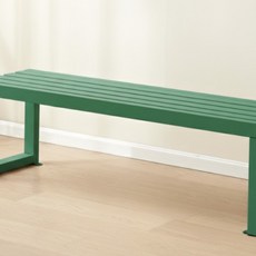 소소부띠크 비비드 컬러 야외벤치 대기 의자 포토존 매장 카페 120cm, 그린