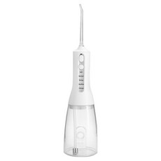 휴대용 구강세정기 300ml 용량 자외선 살균 스케일링 맥동 수압 4개 교체 노즐 포함, White-F600, F600