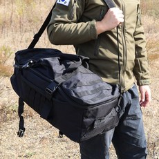 (밀리터리 워키트) 블랙 울트라 더플백 택티컬 군용 운동가방, 블랙(Black), 1개