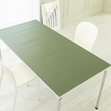 망고보드 가죽 식탁보 방수 테이블보 (무료재단), 120x80cm, 양면 그린 그레이