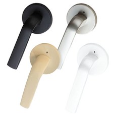 문고리닷컴 차니즈 릭스(LLYX) 103 국산 방문손잡이, 블랙