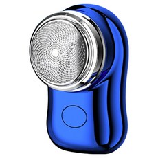 [5시건 당일출고] 1+1 REGN x FEIHONG 휴대용 전기 미니 면도기 충전용 USB 여행 출장 선물용, 블루+블루