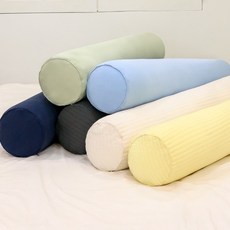 플랫화이트 피치 나노화이바 바디필로우 롱쿠션 커버(솜 별도), 그레이