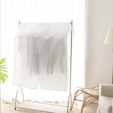 하우스플랜온 길이조절 코튼행거커버 어깨 먼지 차단 옷덮개(아이보리/화이트/그레이/옐로), 1개입, 1개