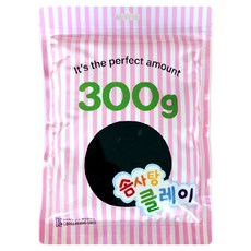 KC인증 솜사탕클레이, 1개, 300g, 검정