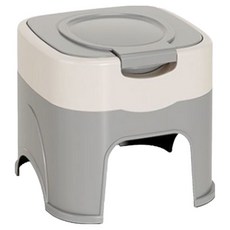 휴대용변기 간이변기 배변의자 목욕 이동식 노약자 환자 간병 차박 캠핑 요강 낚시 등산, 화이트, 1개