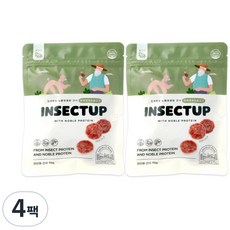 인섹트업 노블 프로틴 강아지 간식, 동애등에 + 말고기 혼합맛, 70g, 4개