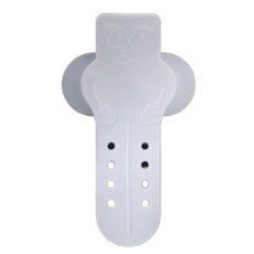 실리콘 조절식 샤워기홀더 거치대 2p, 화이트