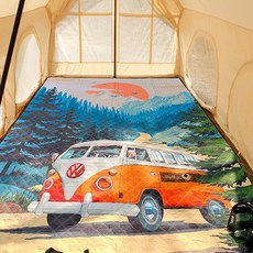 멜리띠 미니버스 피크닉 캠핑 방수매트, 단품