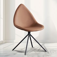 에피하임 북유럽풍 오타와 다이닝 물방울 체어, 브라운, 1개