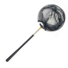 접이식 5단 뜰채 새우뜰채 잠자리채 해루질 바다 민물 다용도 스텐, 원형