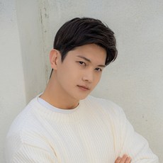 GabalNara 男士用基本百搭大背头造型假髮 L, 自然棕, 1個
