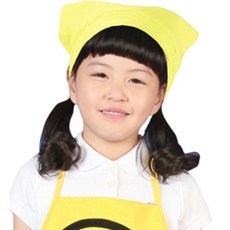 아동 찍찍이 머리 스카프 유아동 요리실습 위생 두건